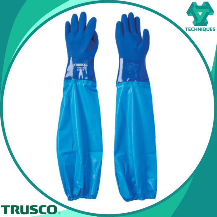 TRUSCO Oil-Resistant Gloves with Arm Covers